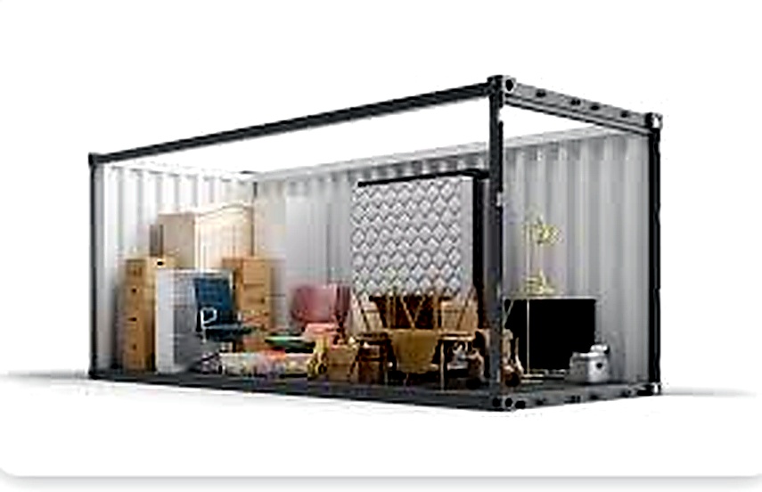 Storage container office interior